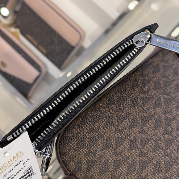 Michael Kors Jet Set Travel Small Leather Top Zip Coin Pouch With ID - Picture 9 of 16